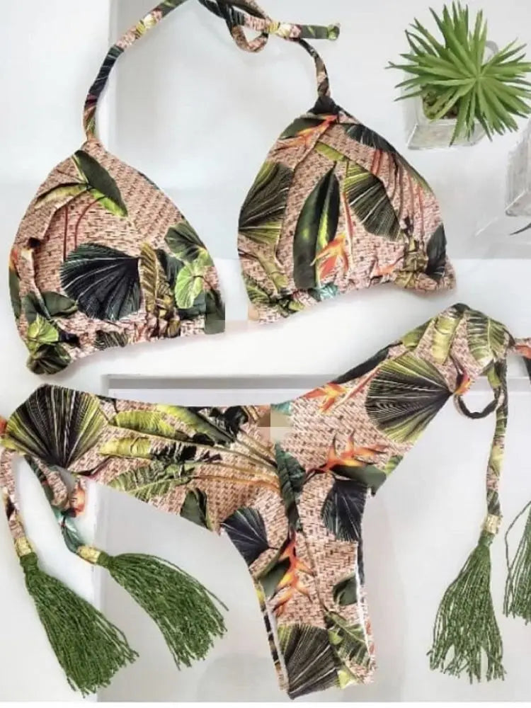 Biquíni Feminino Acolchoado – Verão & Piscina